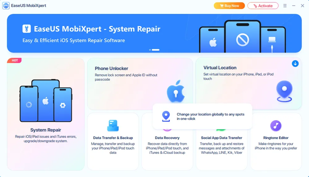 EaseUs MobiXpert dashboard.webp